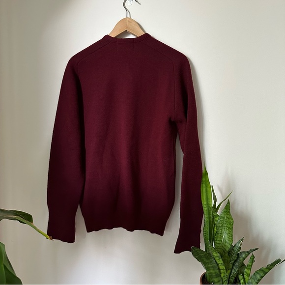 VINTAGE WARREN KNIT MAROON BUTTON DOWN CARDIGAN - Picture 7 of 7